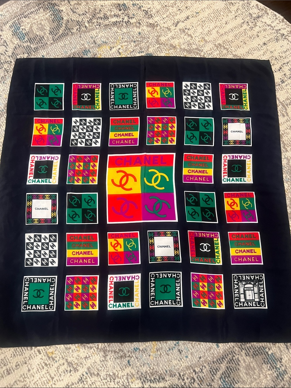 CC print scarf